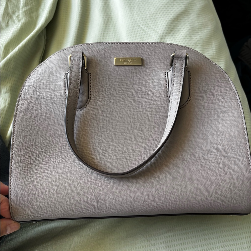 Kate Spade Light Taupe/Gray Satchel